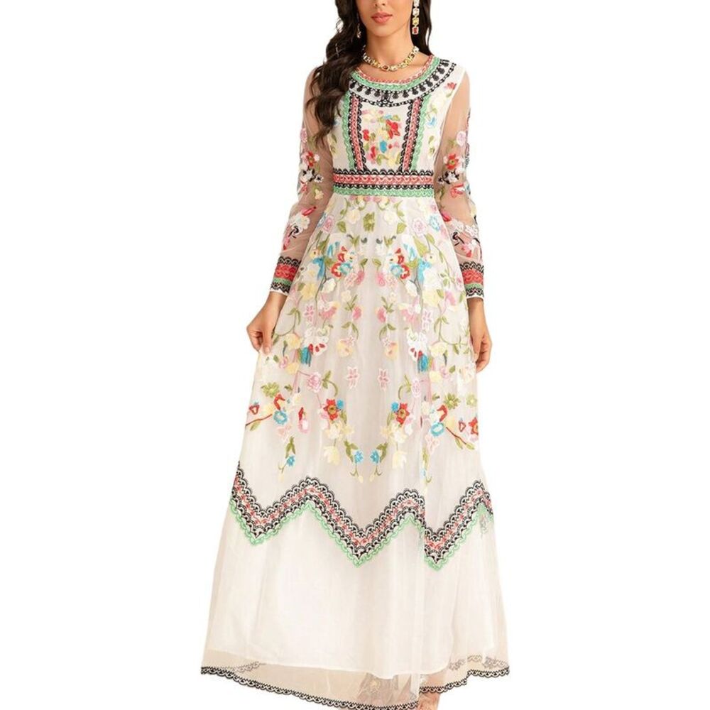 Burryco Womens  Long Sleeve Maxi Dress